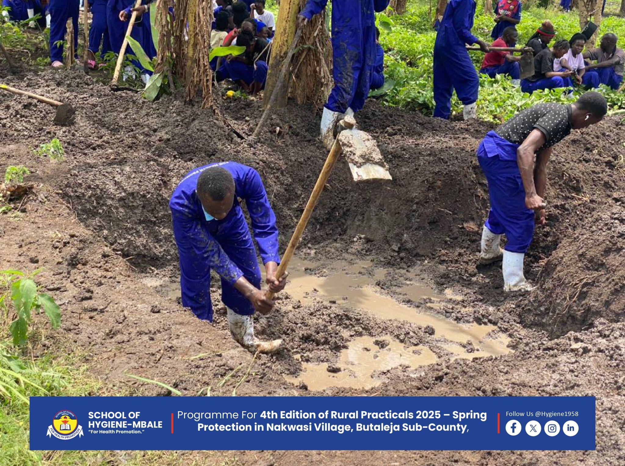 Recap: 4th Edition of Rural Practicals – Spring Protection in Nakwasi Village, Butaleja Sub-County - Cover Image